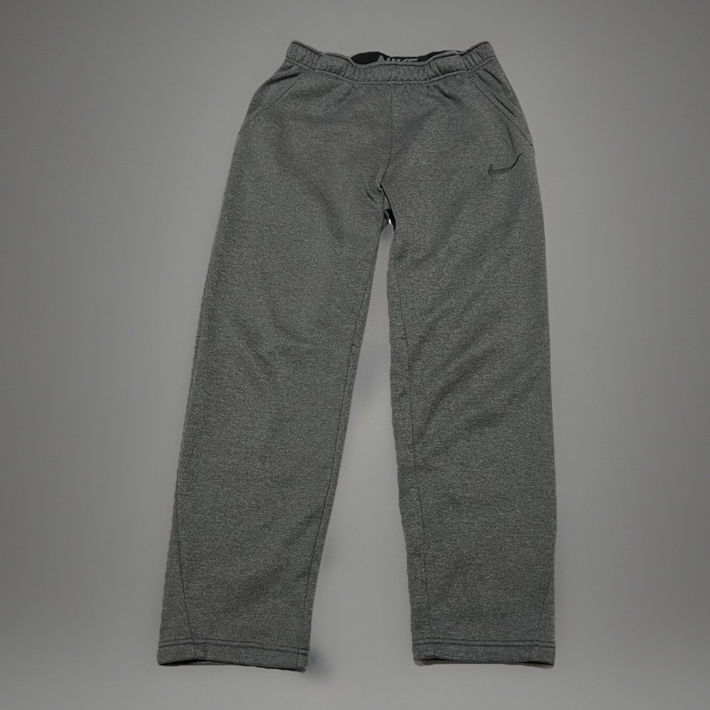 Nike Dri-Fit Mens Gray Therma-Fit Fleece Soft Shell Training SweatPants Size M